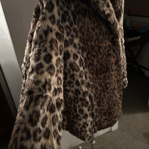 Vintage faux fur leopard coat - Picture 3 of 3